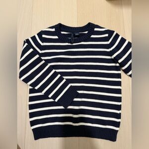 Janie and Jack toddler boy navy striped sweater size 4